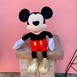 Mickey Mouse Plush With Gold Shoes